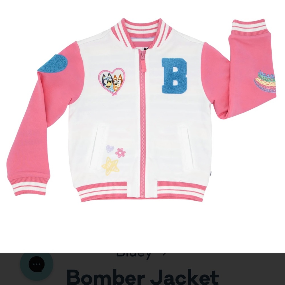 NWT Bluey bomber jacket